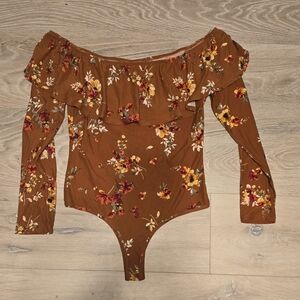 Floral Off-Shoulder Bodysuit